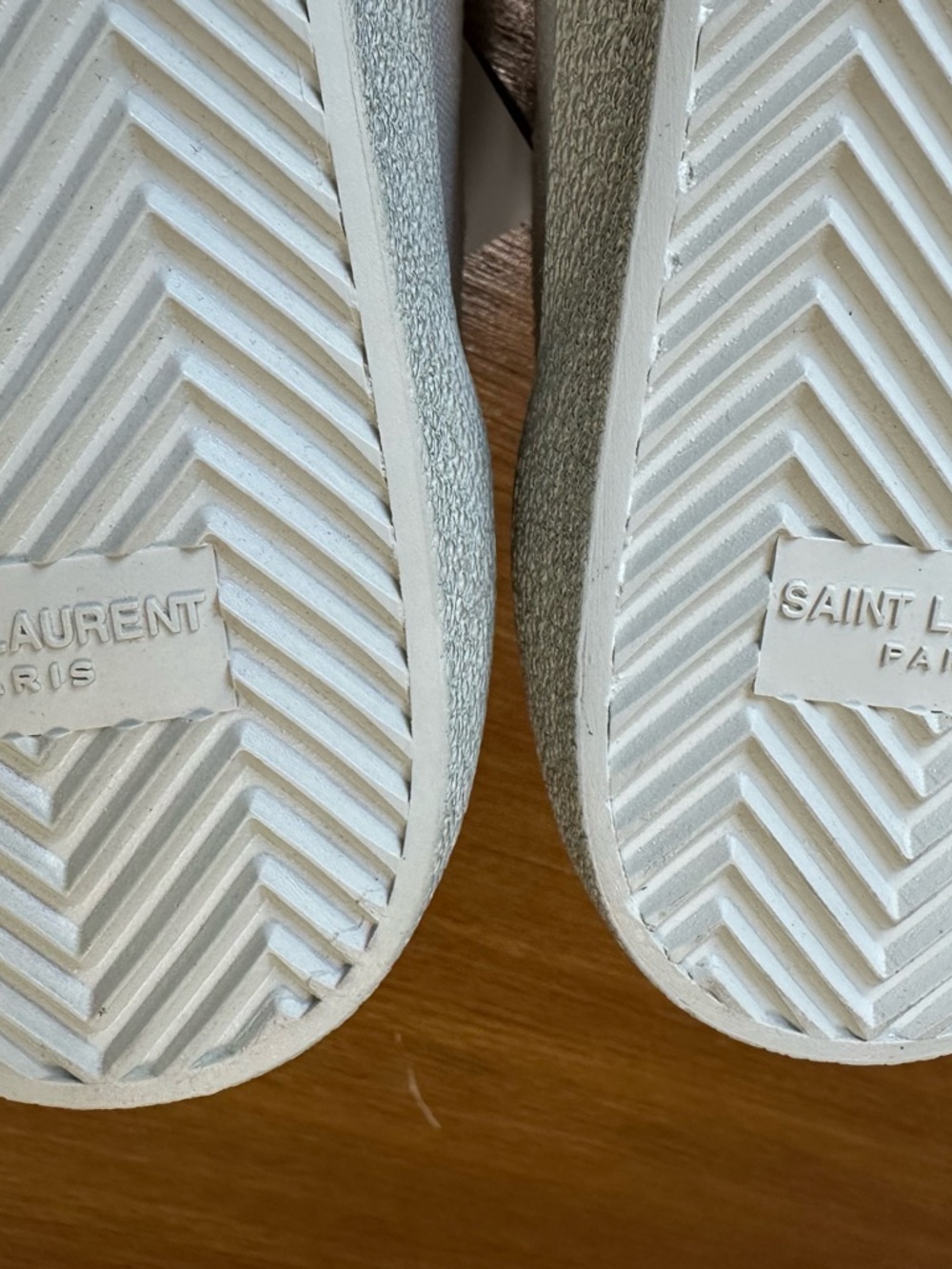 Saint Laurent Court Classic SL-06 Cream Ivory Sneakers Men. Size 7.5 - Picture 5 of 8